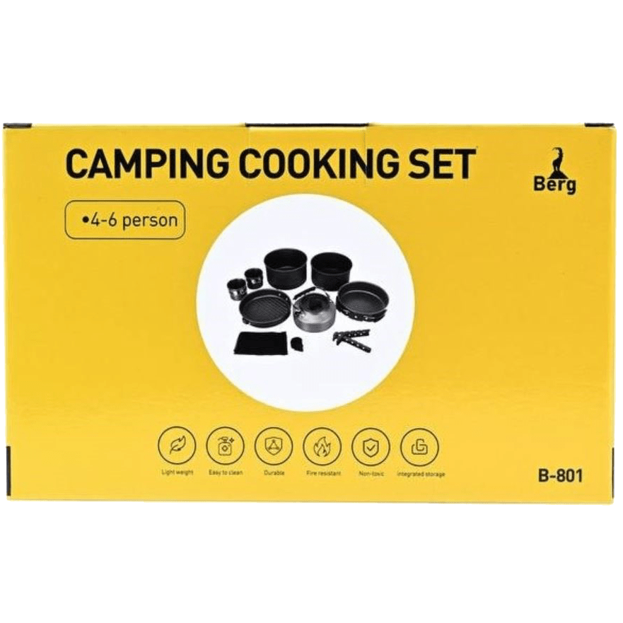 ست ظروف کوهنوردی 4تا 6 نفره Berg مدل B-801