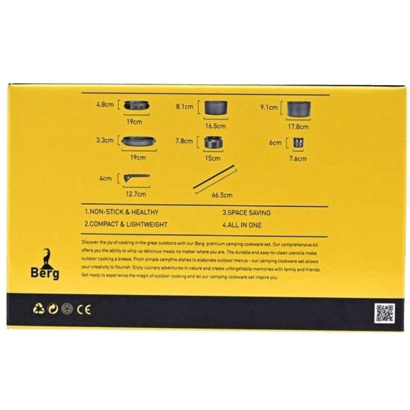 ست ظروف کوهنوردی 4تا 6 نفره Berg مدل B-801