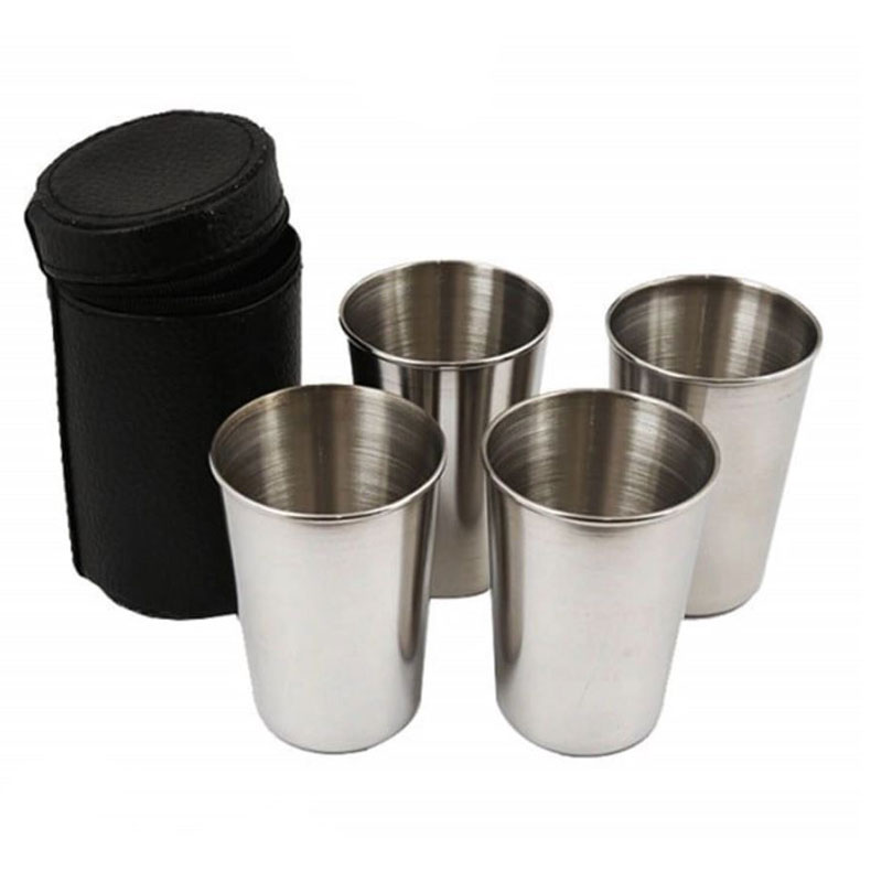 پک لیوان استیل 4 عددی