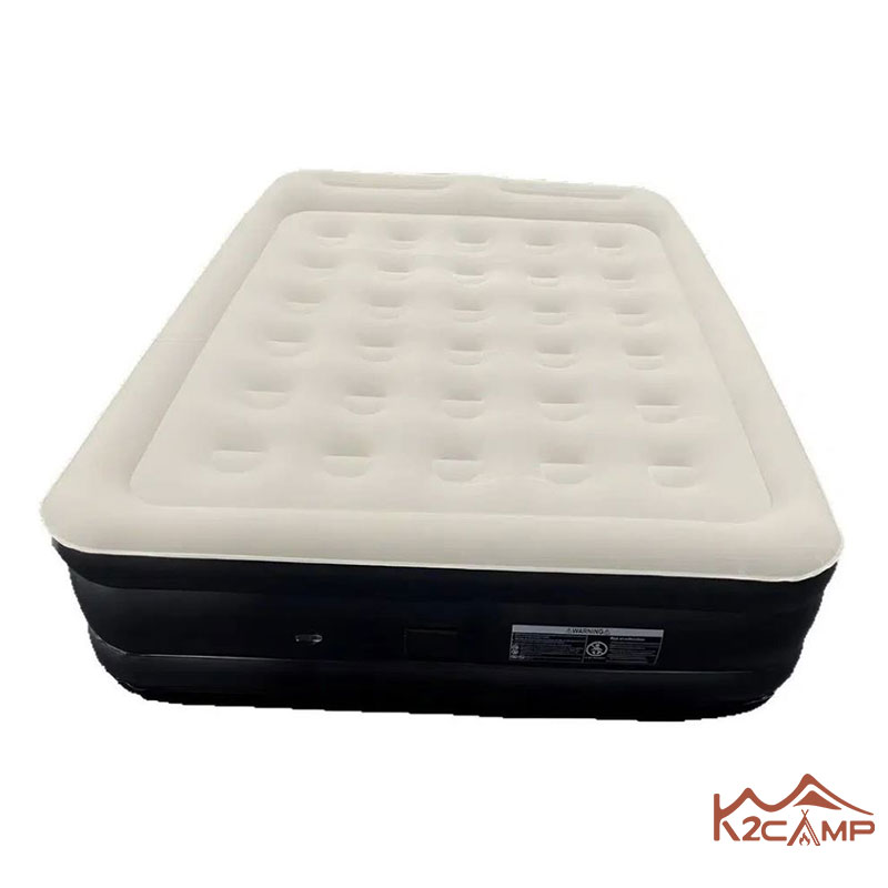 تشک بادی اتوماتیک 2 نفره کینگ هایک مدل HK011 دور مشکی، دارای پمپ سرخود