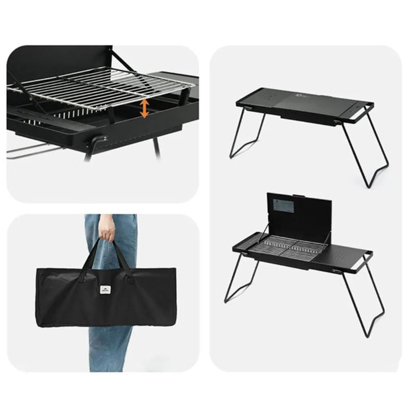 5-Naturehike-charcoal-stove-model-CNK2450CF014 کیف حمل و روش جمع شدن اجاق زغالی نیچرهایک مدل CNK2450CF014