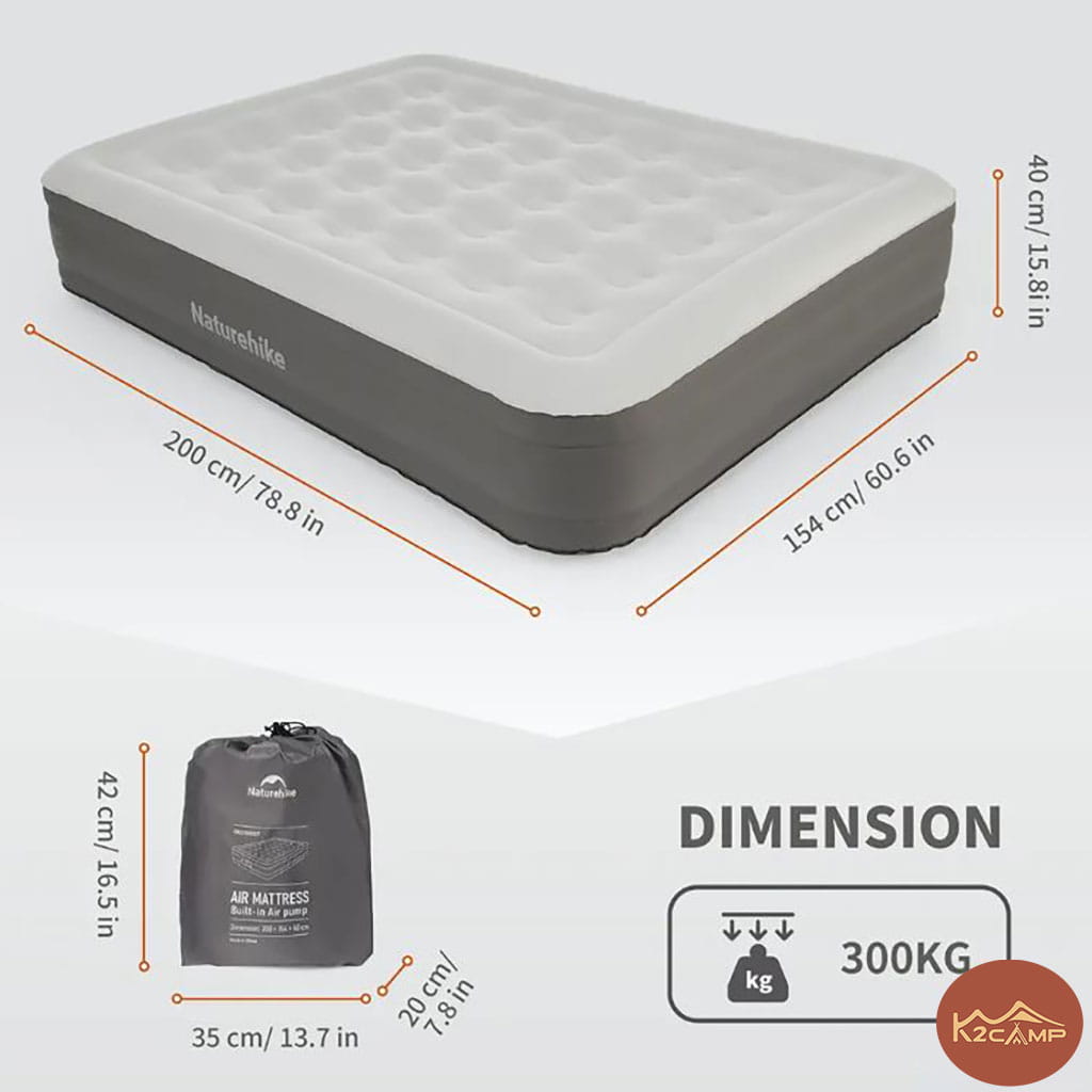 تشک بادی 2 نفره نیچرهایک C40 مدل CNK2350WS017