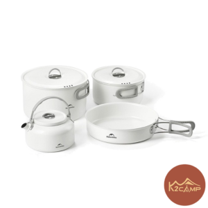 ست ظروف بزرگ سفید نیچرهایک مدل CNK2450CF013