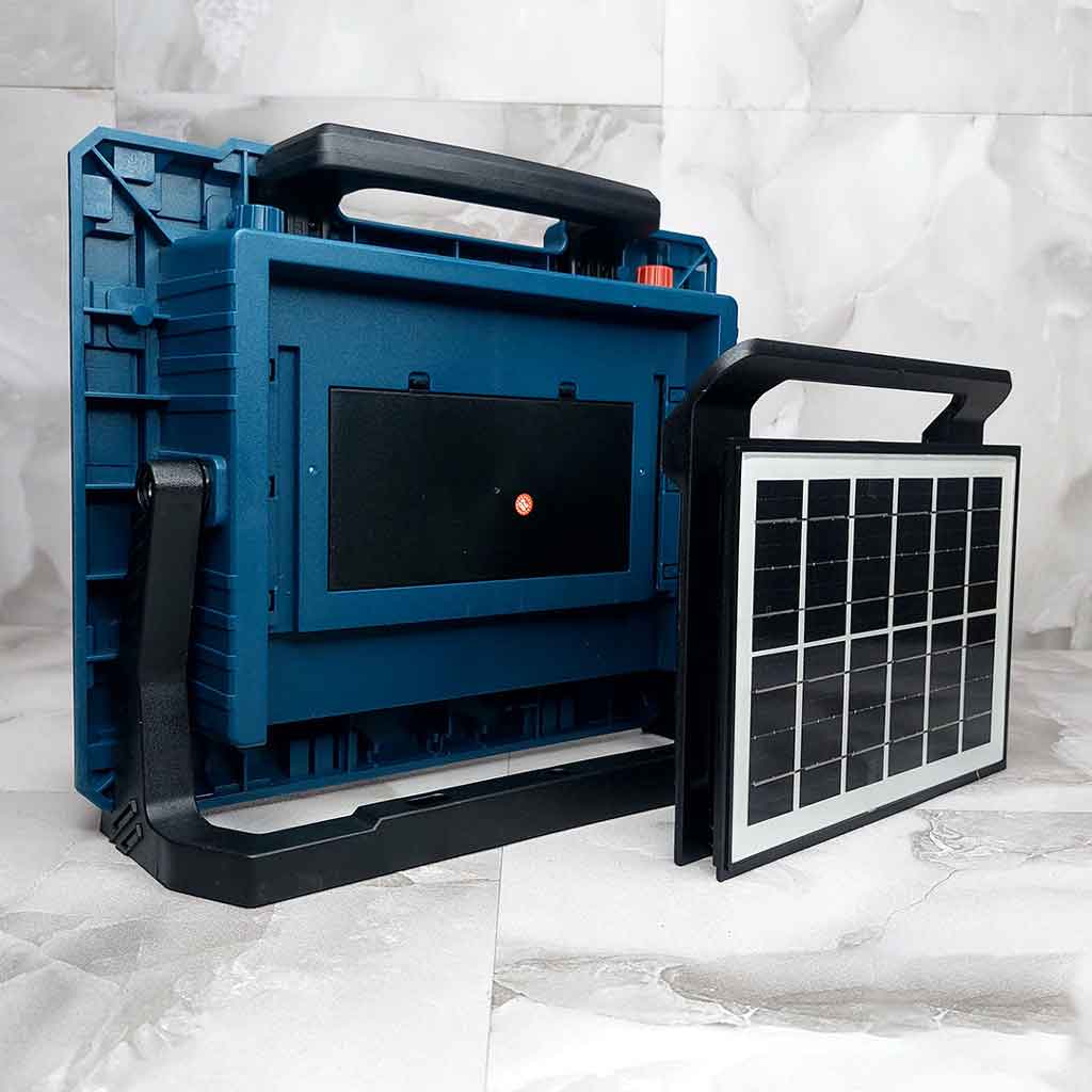 چراغ پروژکتور شارژی خورشیدی 400 وات مدل W8109-2